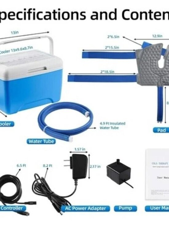 Cold Therapy Machine for Knee After Surgery - Ice Machine System with Timer - Picture 2 of 4